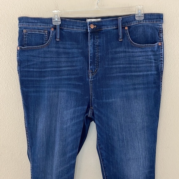 Madewell 10’ High Rise Skinny Stretch Blue Jeans Plus Size 36 - Picture 3 of 8